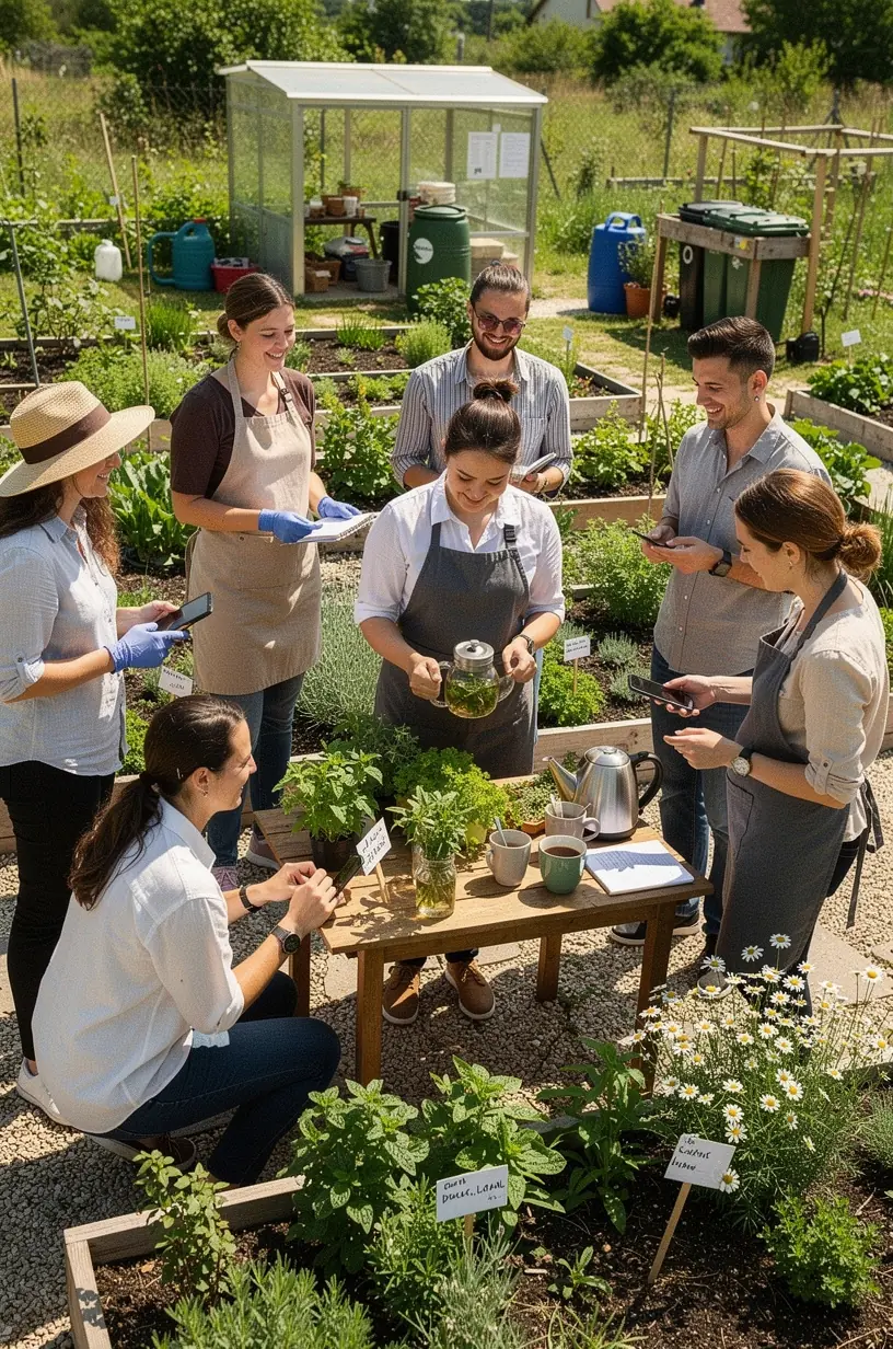 Idősödő felnőtt kézben tart egy gyógyteás bögrét, könnyű mozgás és önápolás jegyében.